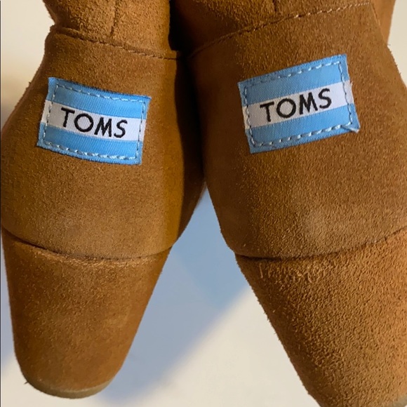 ✨BRAND NEW✨TOMS TAN BROWN WEDGE BOOTIES FOR FALL - Picture 6 of 12